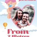 2 Metres Away Valentines Day Mega Card