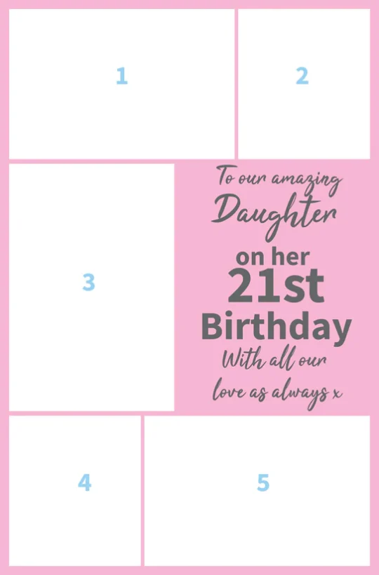 Daughters 21st Birthday Mega Card