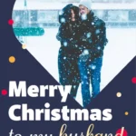 Giant Merry Christmas Husband Card