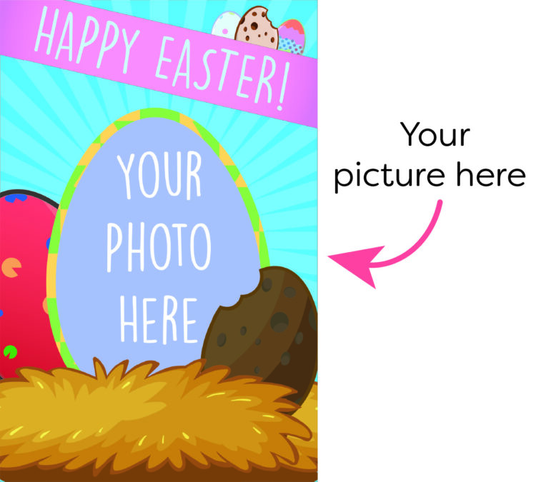 Happy Easter Egg Mega Card